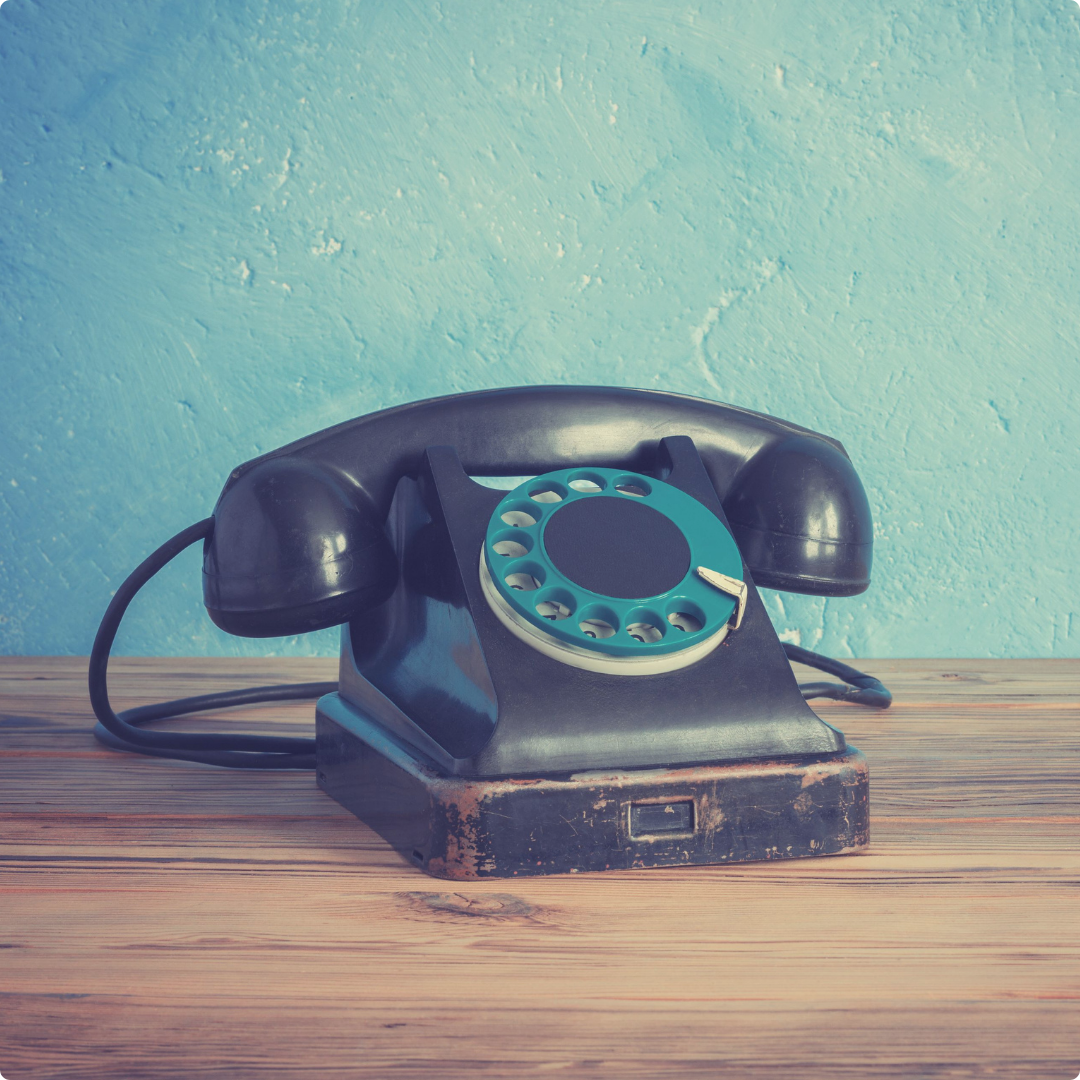 Altes Wählscheiben-Telefon